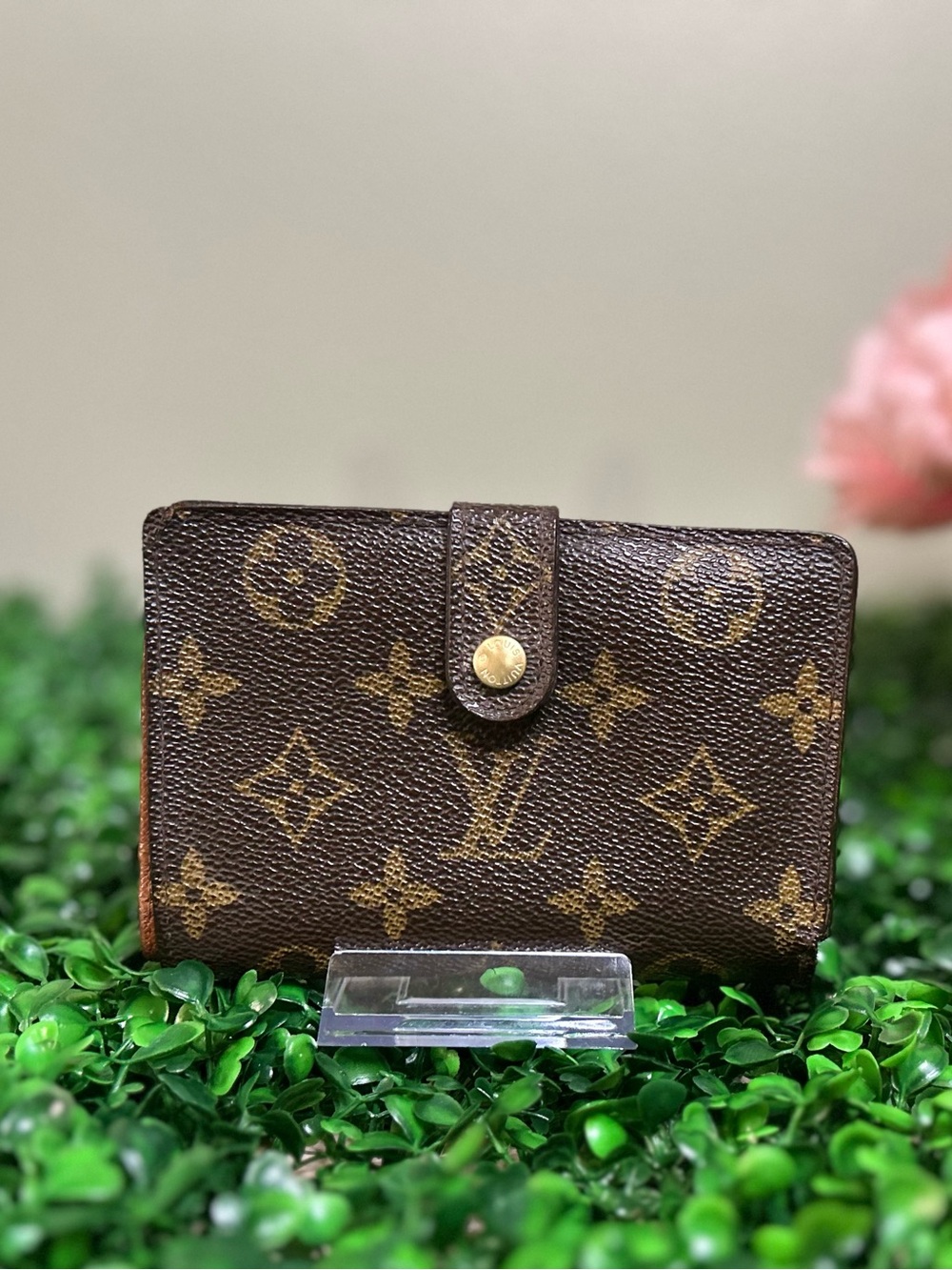 Louis Vuitton Monogram French Purse Kisslock Wallet Vintage Bifold-Date:CA0030